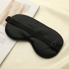 Silk Eye Mask for Sleep with Crane Print - Portable Design
