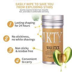 Professional Non-Greasy Hair Wax Stick for All Hair Types