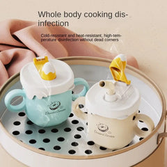 316 Stainless Steel Baby Milk Cup with Graduated Straw